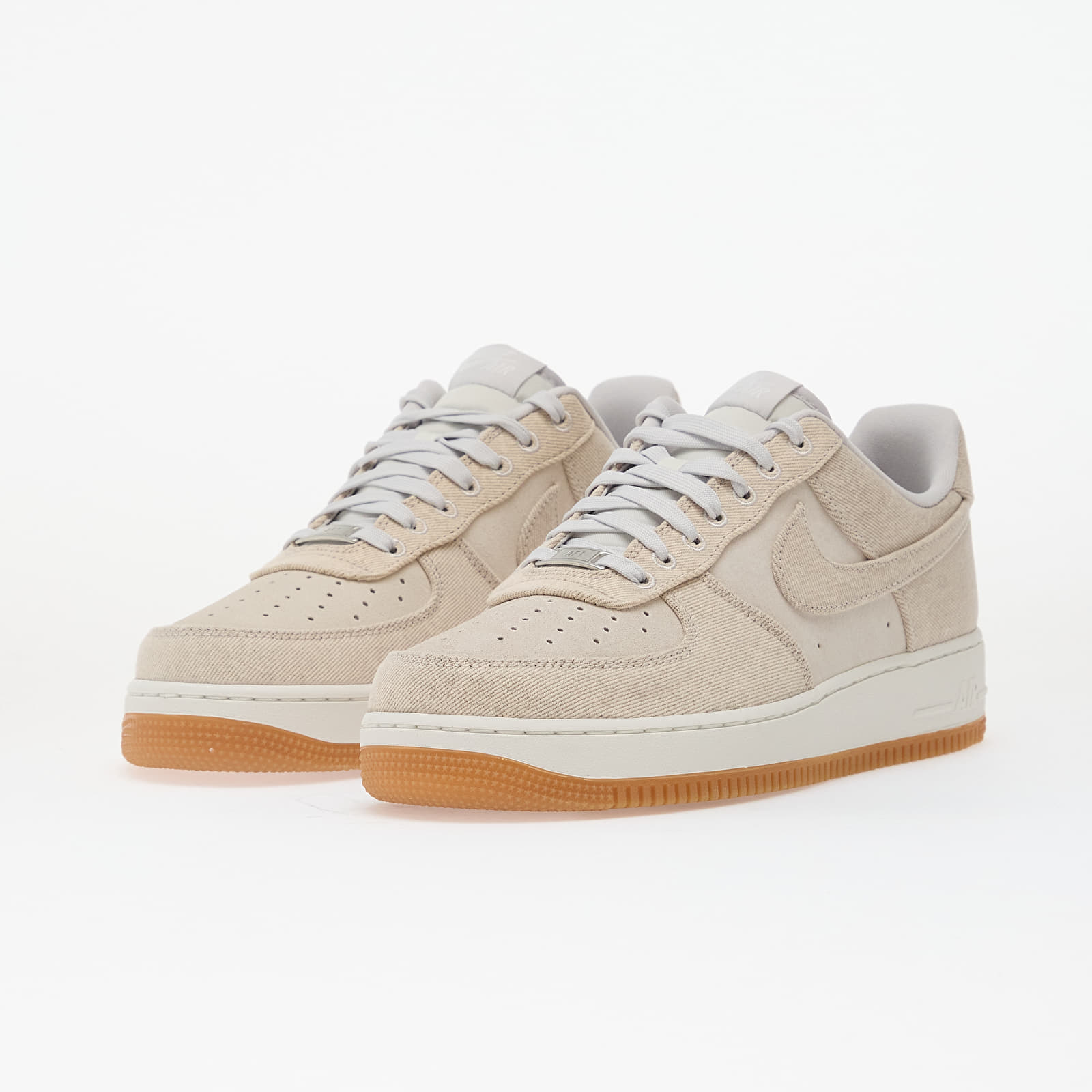 Skor för män Nike Air Force 1 '07 Lv8 Denim Vast Grey/ Vast Grey-Summit White