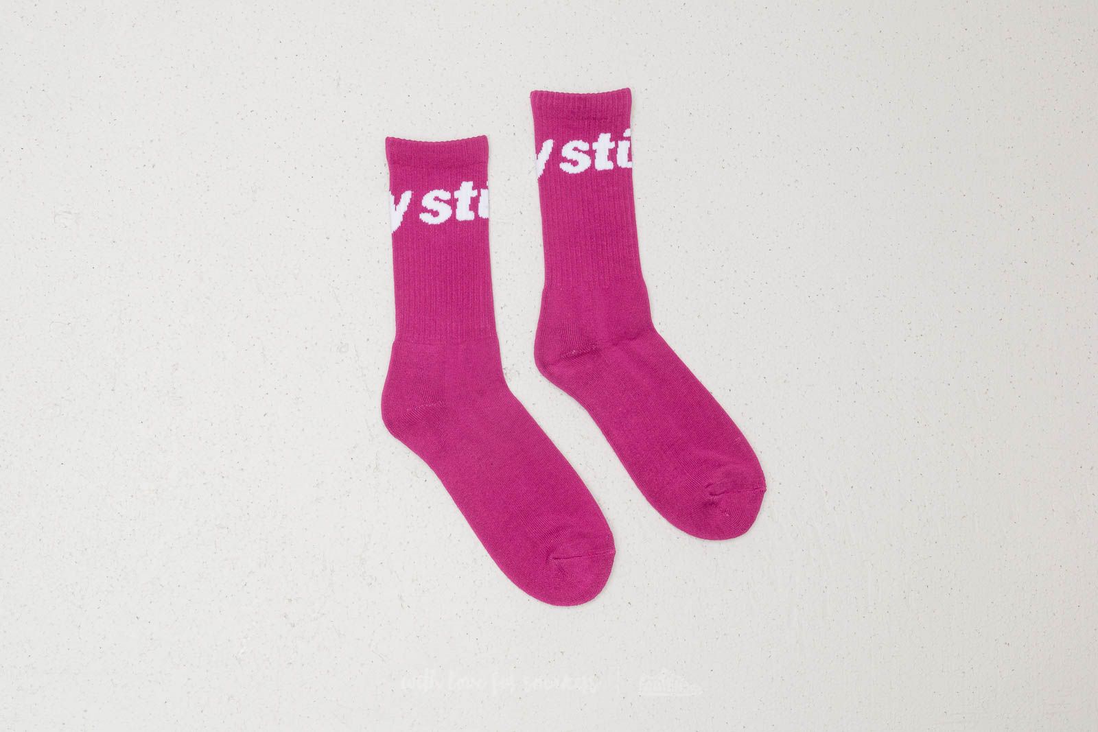 Chaussettes Stüssy Jacquard Logo Socks Berry