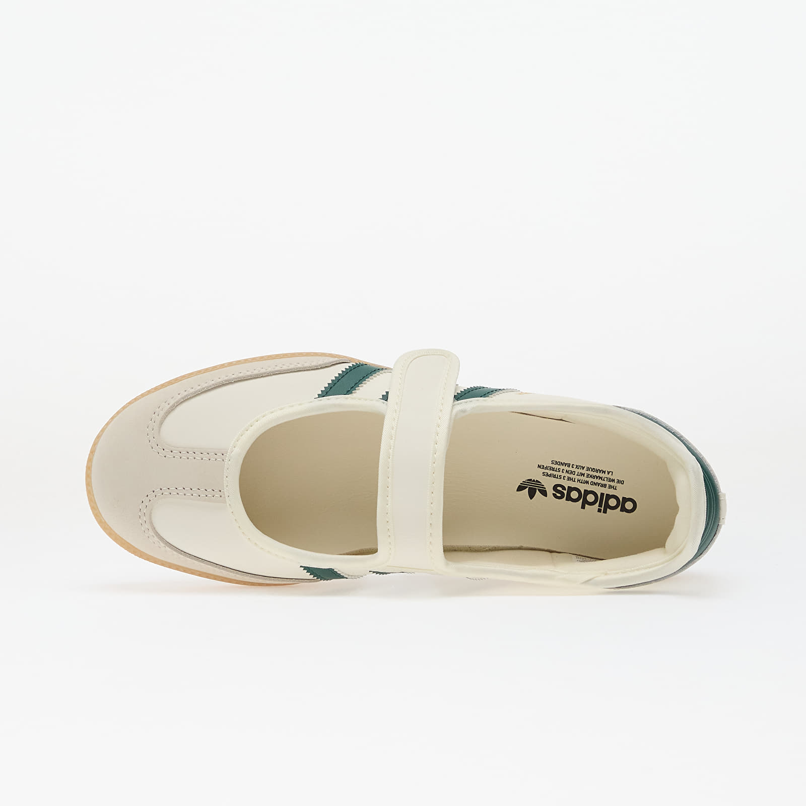 Skor för kvinnor adidas Samba Jane W Off White/ Collegiate Green/ Gold Metallic