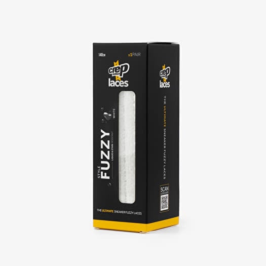 Crep Laces White Fuzzy