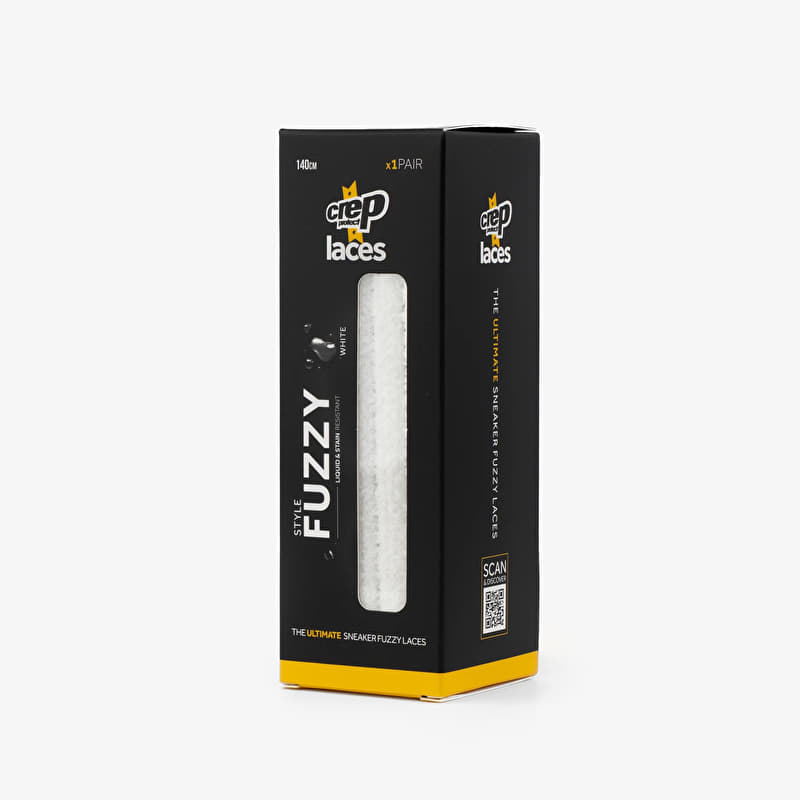 Crep Laces White Fuzzy