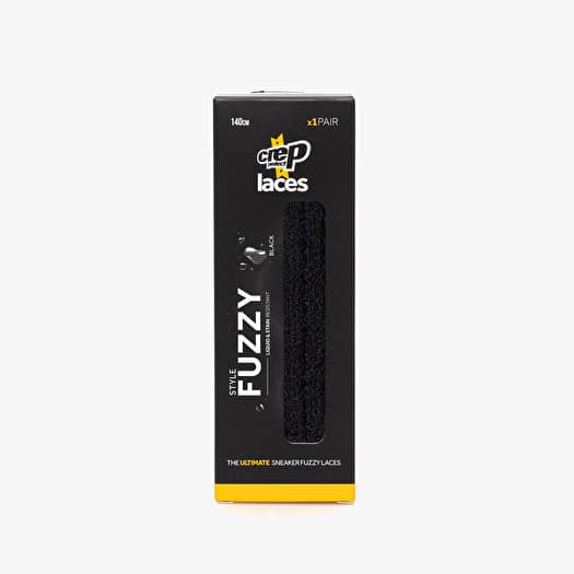 Crep Laces Black Fuzzy