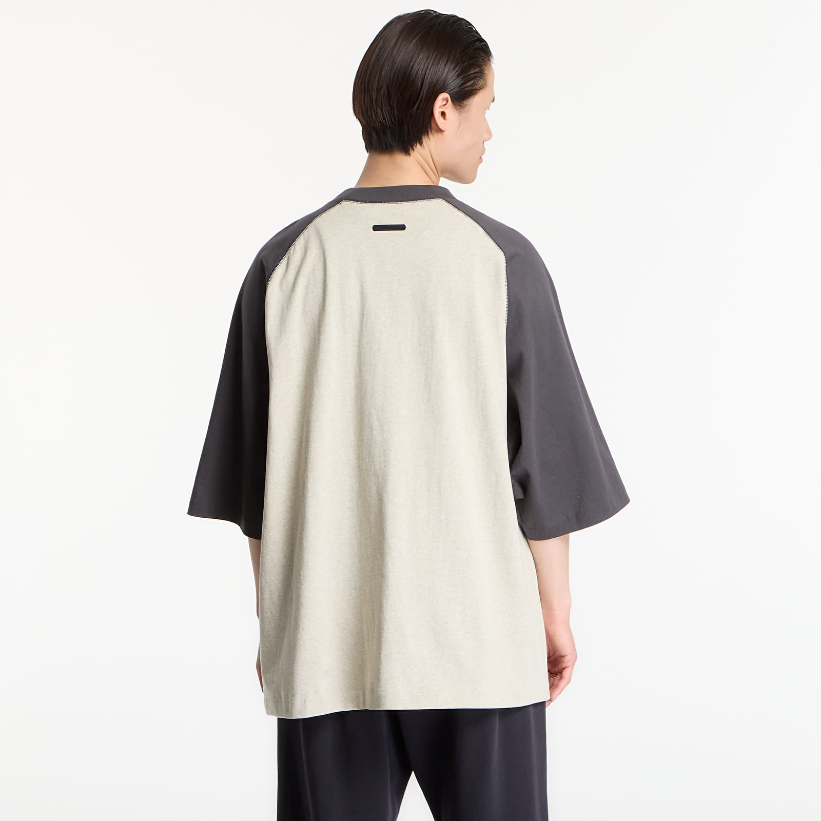 T-shirts Fear of God Essentials Signature Baseball Tee Heather Stone/ Iron Grey