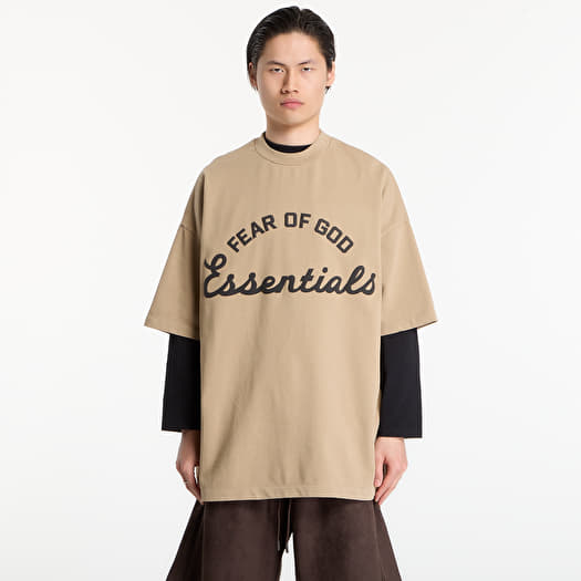 Marškinėliai Fear of God Essentials Training 90'S Short Sleeve Tee Faded Dune