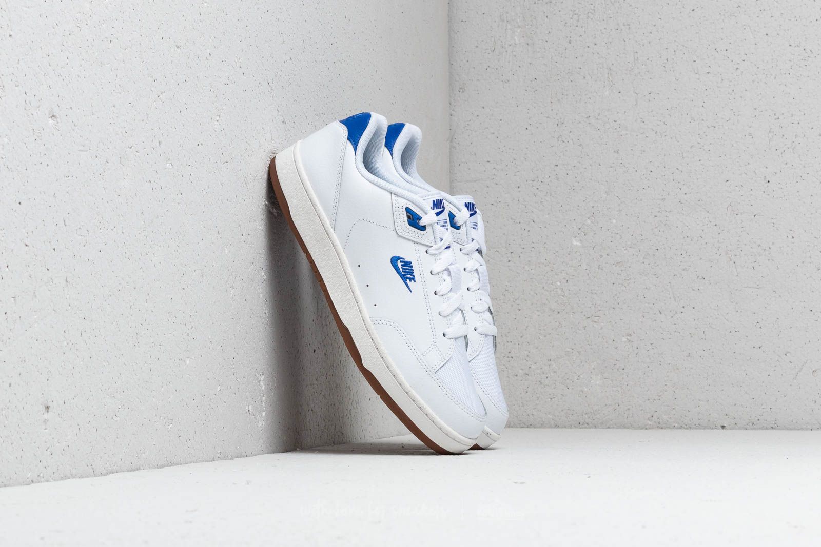 Pánske tenisky a topánky Nike Grandstand II Premium White/ Hyper Royal