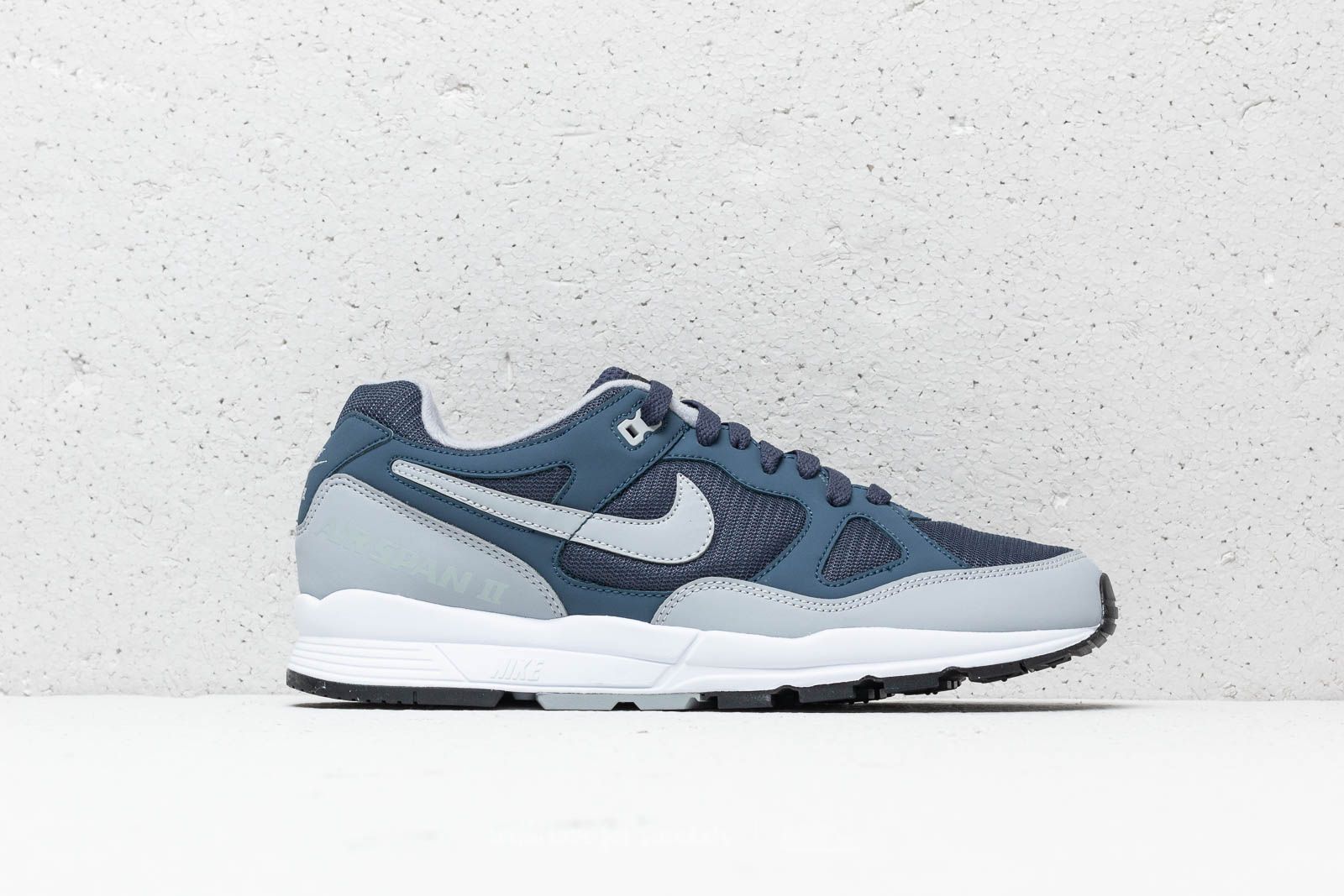 Herren Sneaker und Schuhe Nike Air Span II Thunder Blue/ Wolf Grey-White