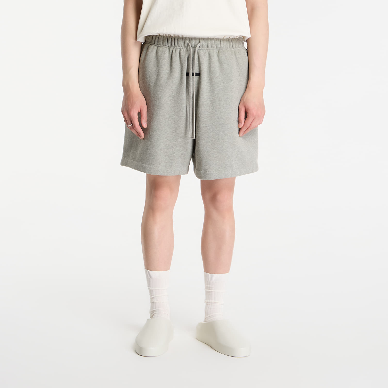 Shorts Fear of God Essentials Signature Classic Short Concrete Heather/ Dark Concrete Heather