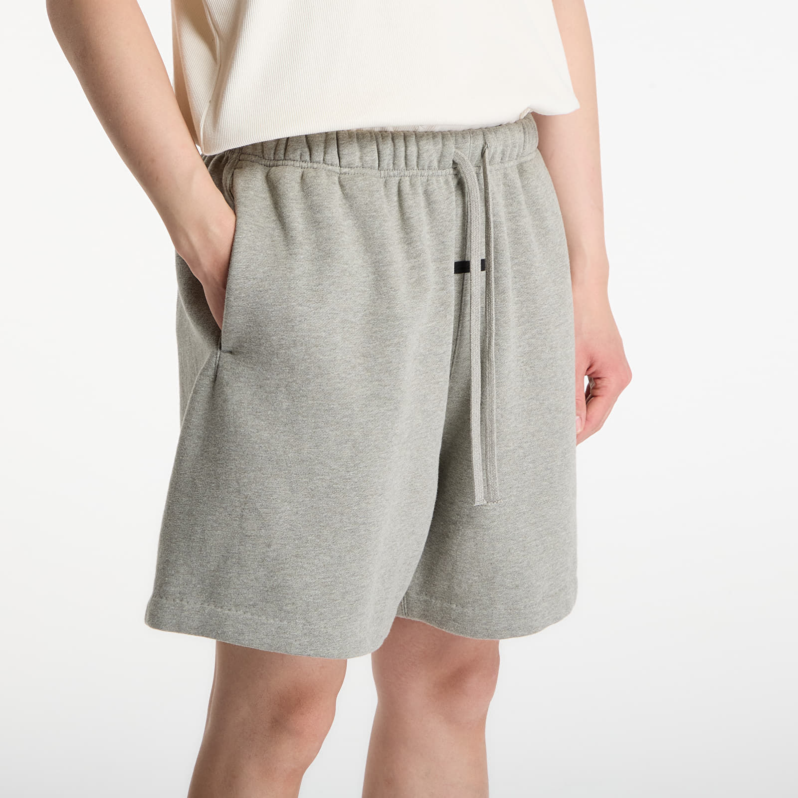 Shorts Fear of God Essentials Signature Classic Short Concrete Heather/ Dark Concrete Heather