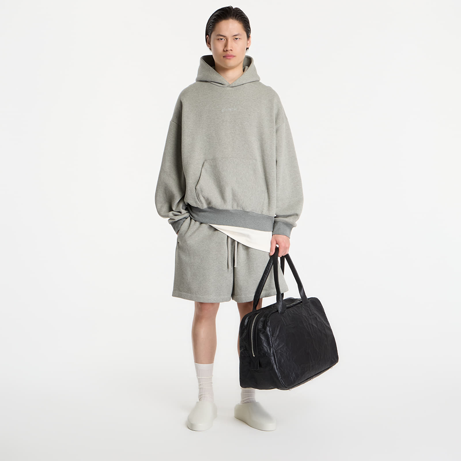 Shorts Fear of God Essentials Signature Classic Short Concrete Heather/ Dark Concrete Heather
