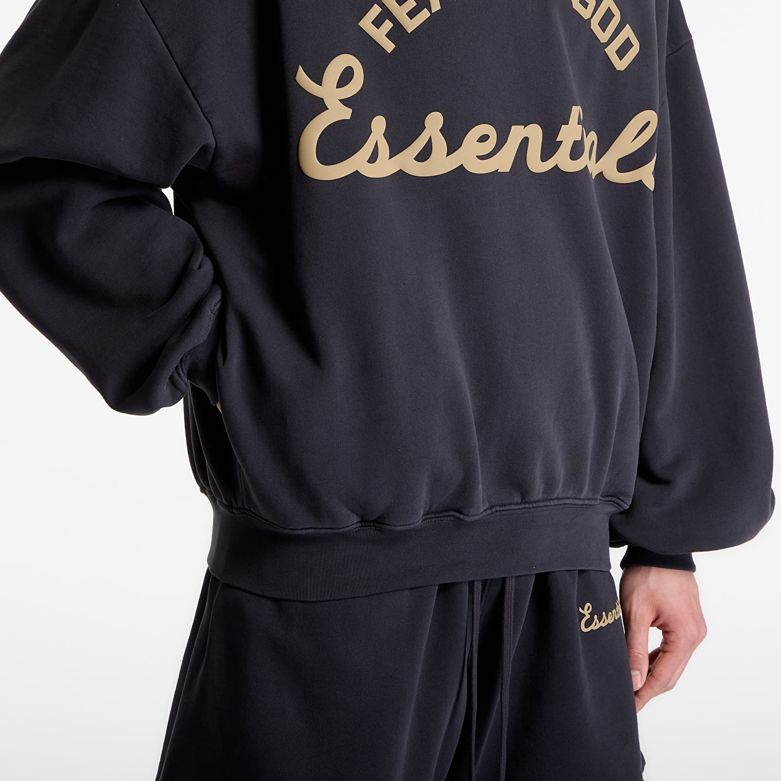 Sweatjacken und Sweatshirts Fear of God Essentials Training 90'S Hoodie Faded Black