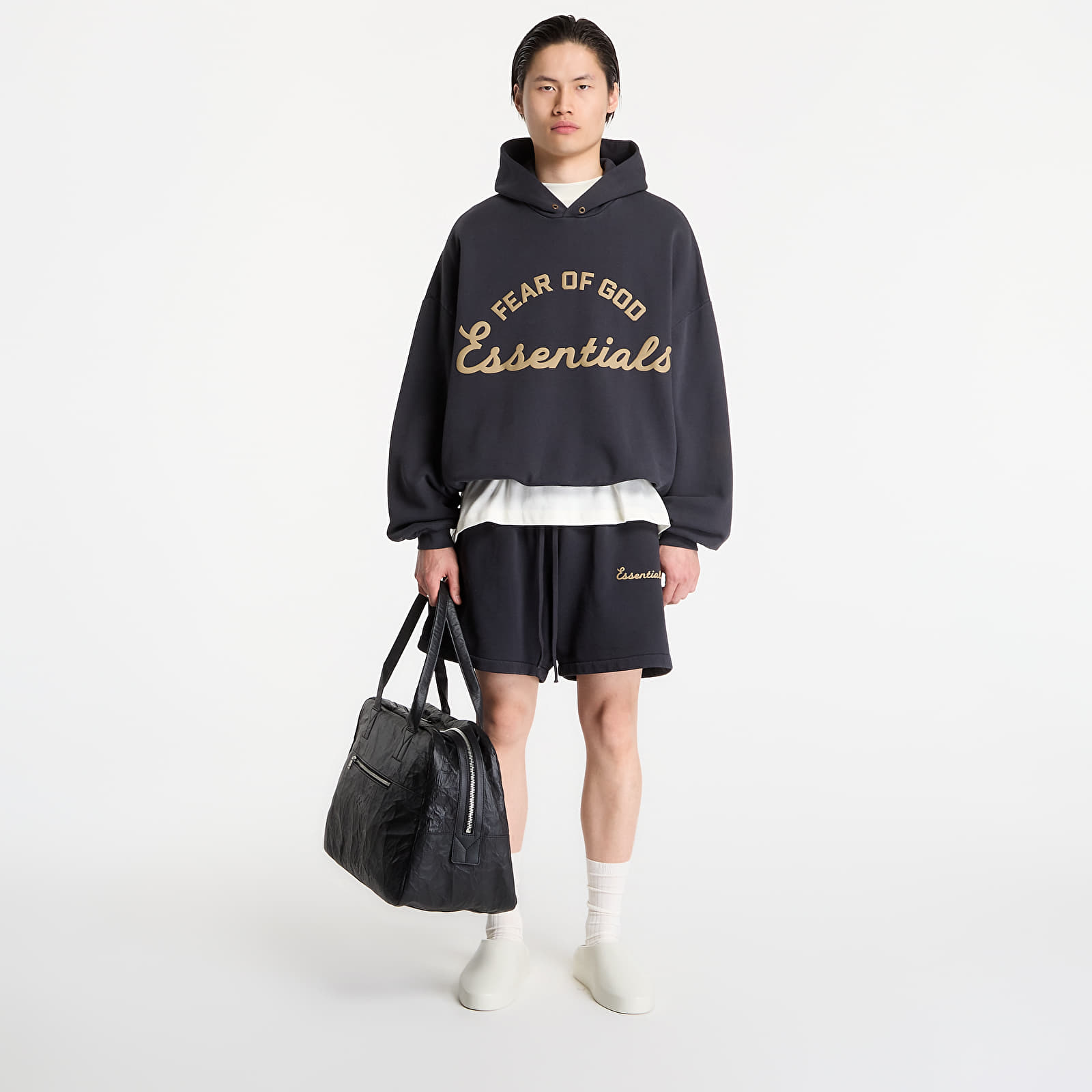 Sweatjacken und Sweatshirts Fear of God Essentials Training 90'S Hoodie Faded Black