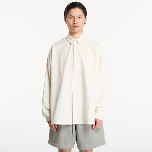 Paita Fear of God Essentials Signature Button Up Shirt Ivory