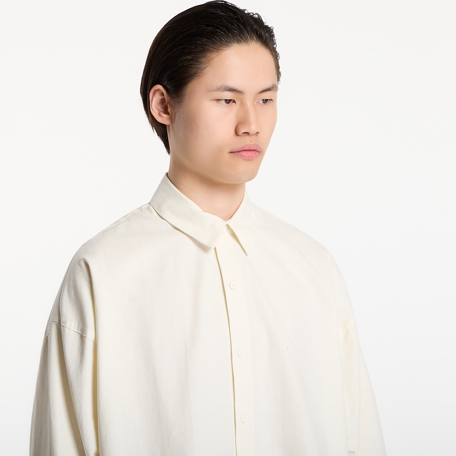 Košile Fear of God Essentials Signature Button Up Shirt Ivory