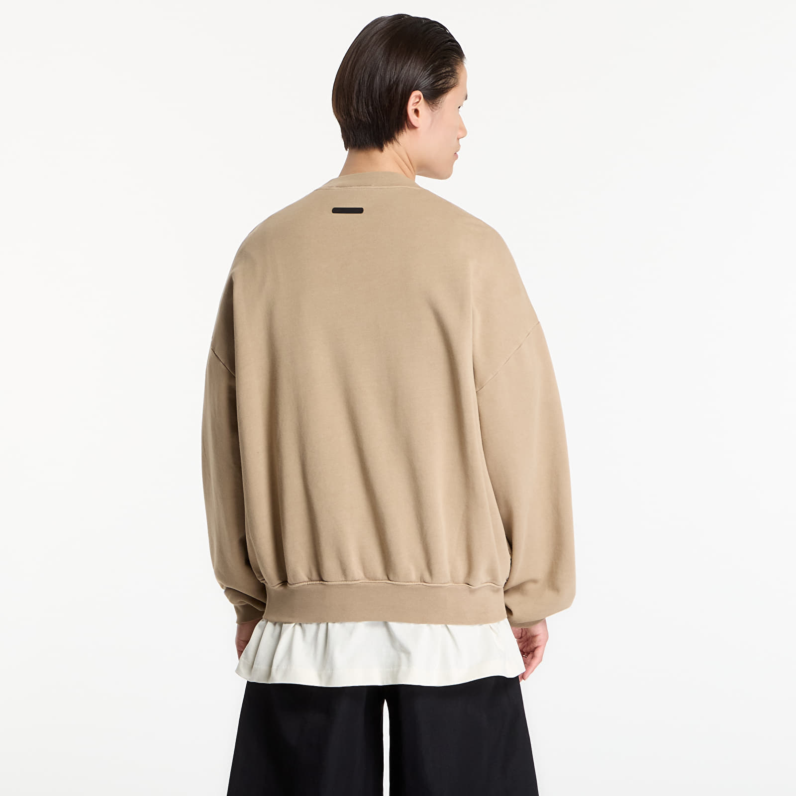 Mikiny Fear of God Essentials Training 90'S Crewneck Sweatshirt Faded Dune