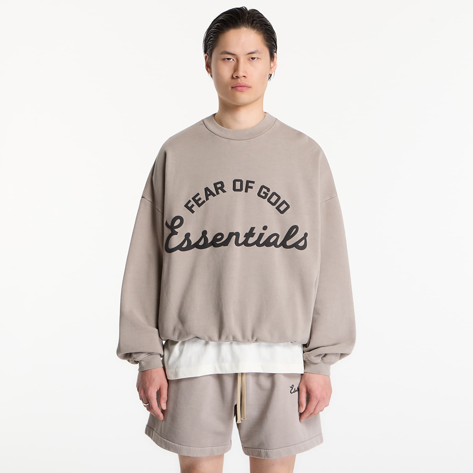 Sweatjacken und Sweatshirts Fear of God Essentials Training 90'S Crewneck Sweatshirt Faded Seal