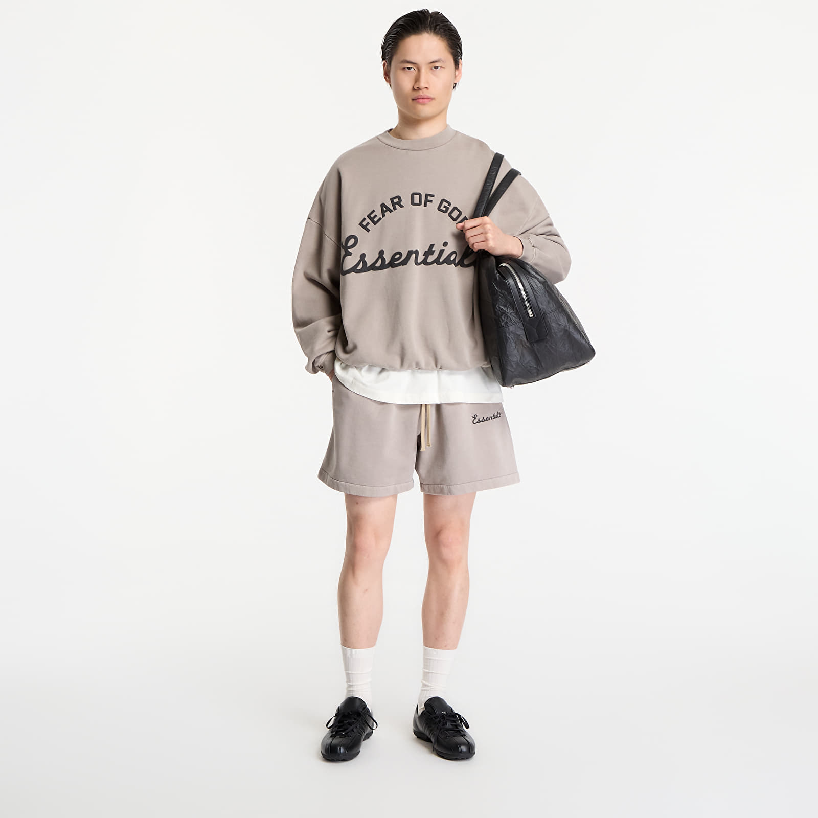 Sweatjacken und Sweatshirts Fear of God Essentials Training 90'S Crewneck Sweatshirt Faded Seal