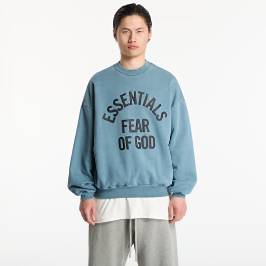 Verryttelypaita Fear of God Essentials Campus 90'S Crewneck Sweater Faded Coastal