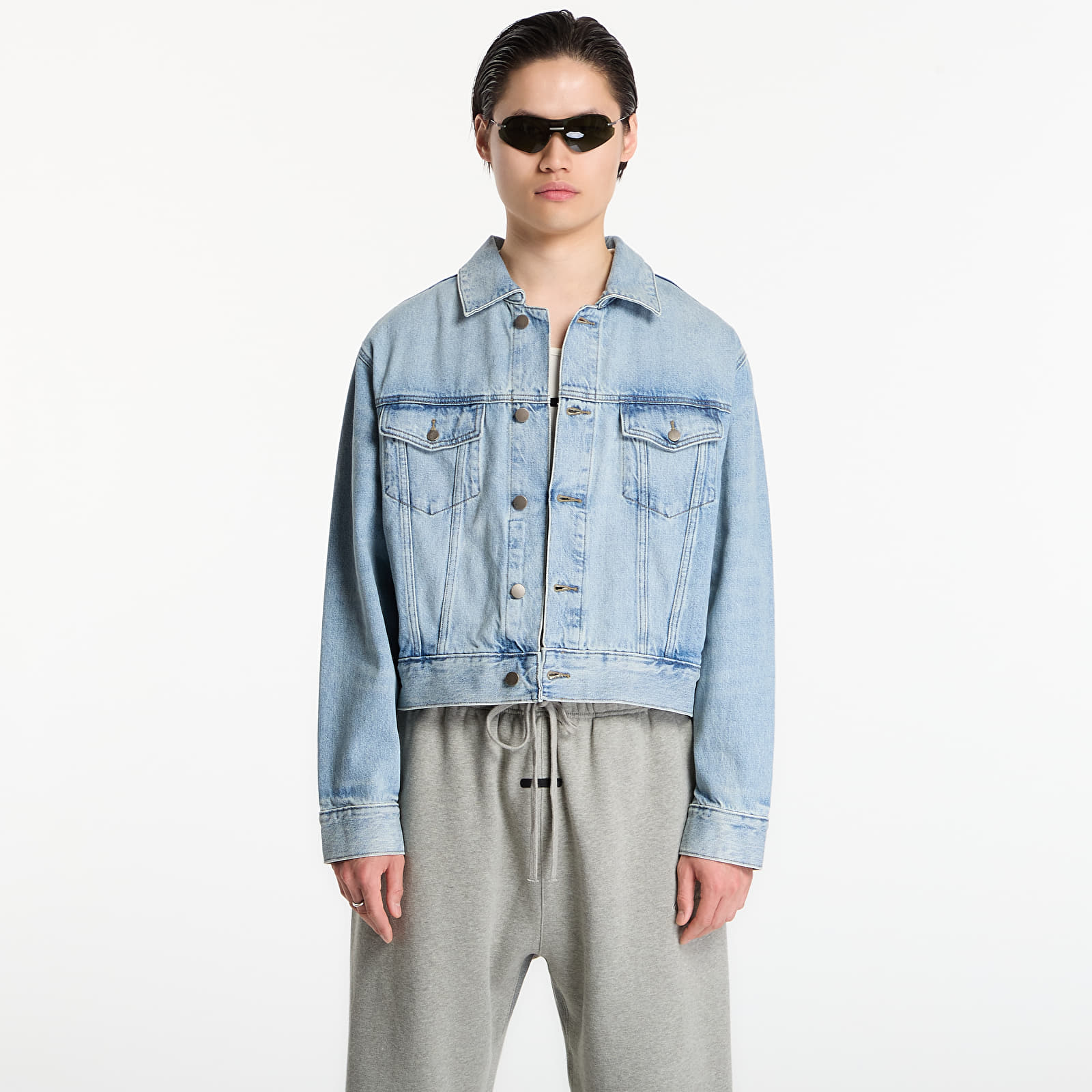 Jakker Fear of God Essentials Classic Denim Jacket Classic Blue