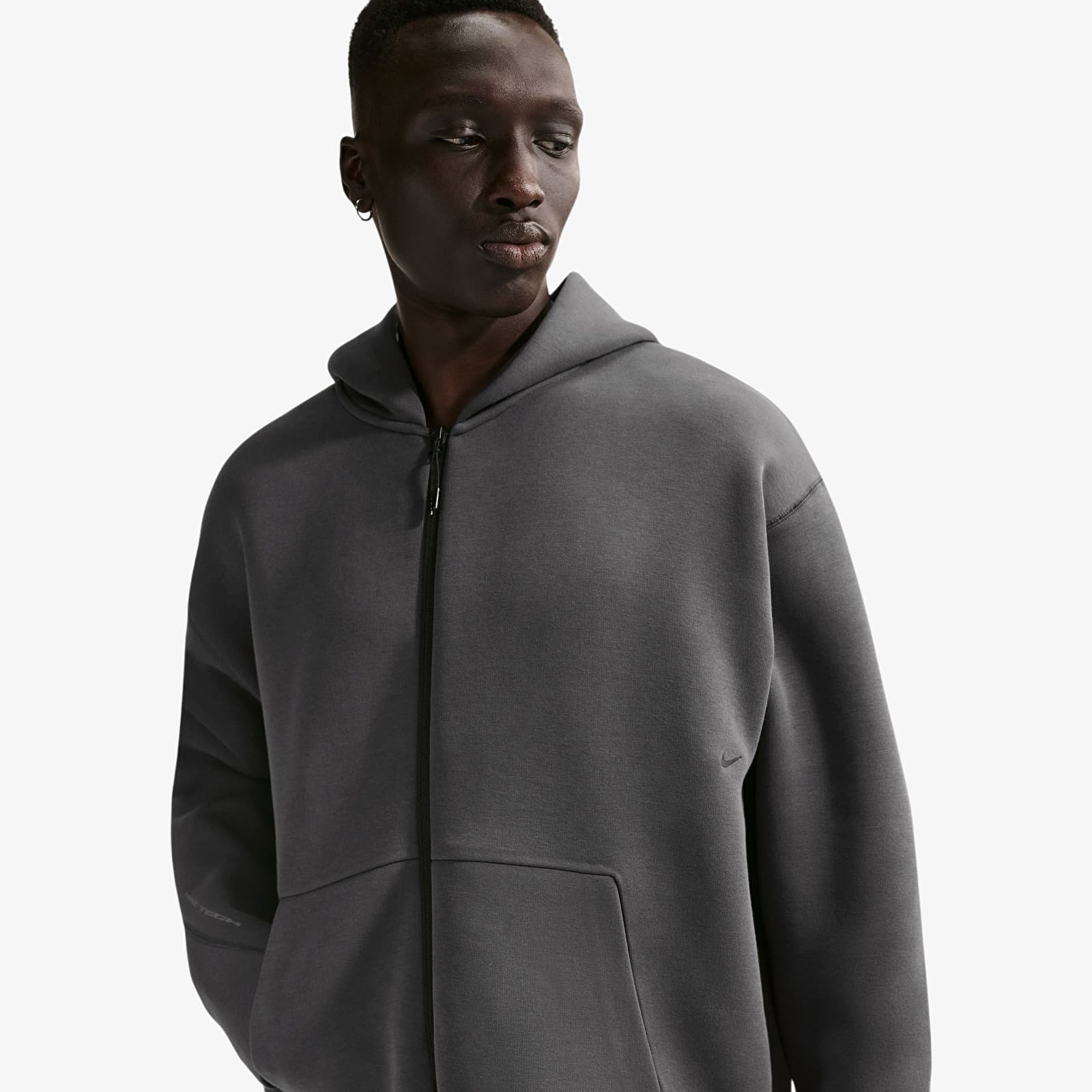 Hoodies och sweatshirts Nike Tech Men's Fleece Full-Zip Hoodie Anthracite/ Black