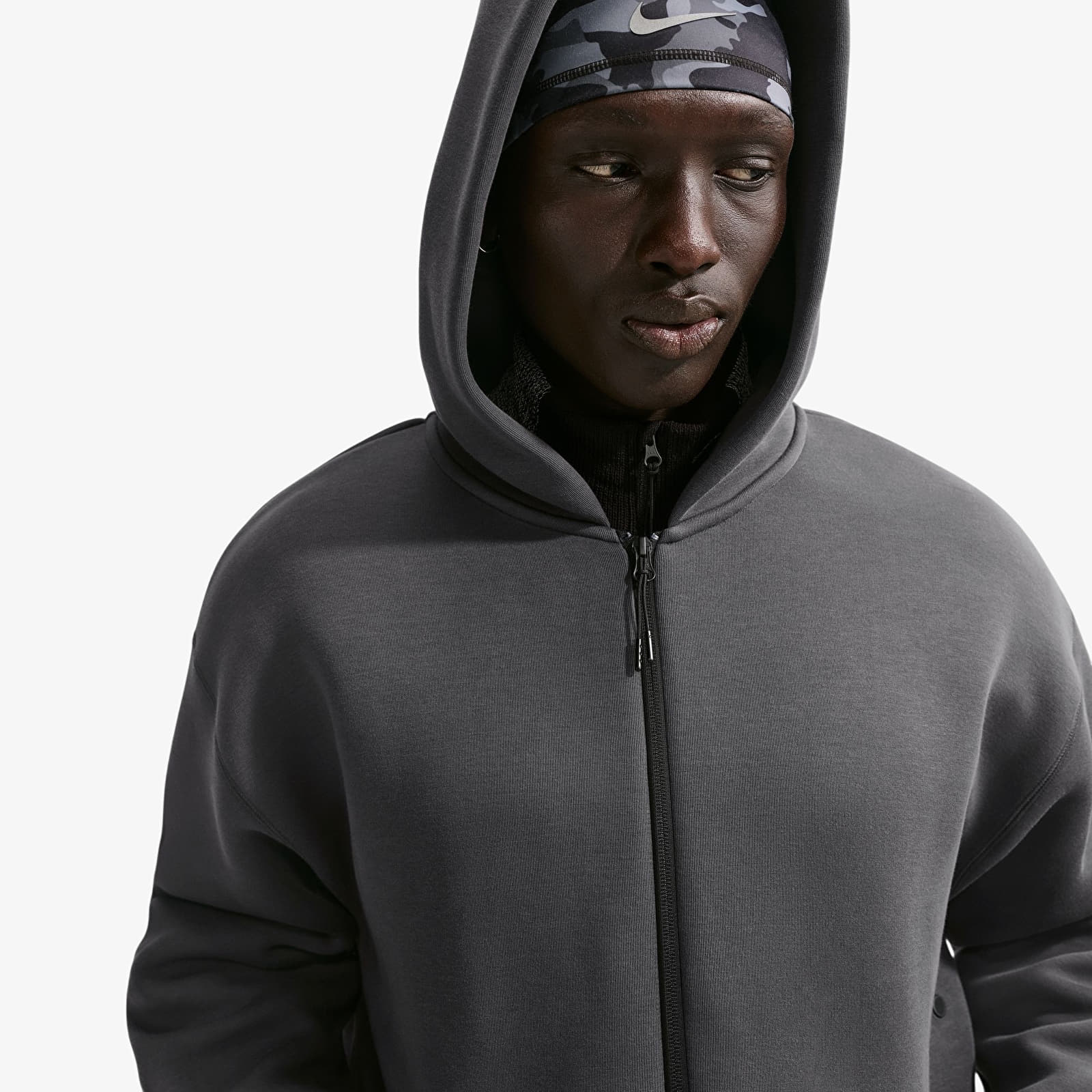 Hoodies och sweatshirts Nike Tech Men's Fleece Full-Zip Hoodie Anthracite/ Black