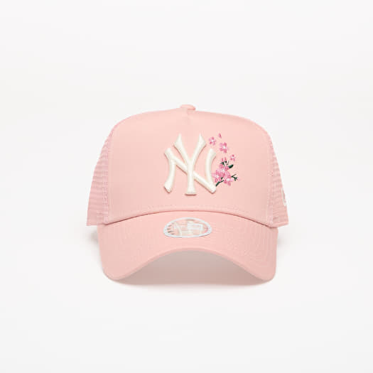 Capac New Era 9FORTY AF Trucker Floral New York Yankees Pink Rouge/ Chrome White