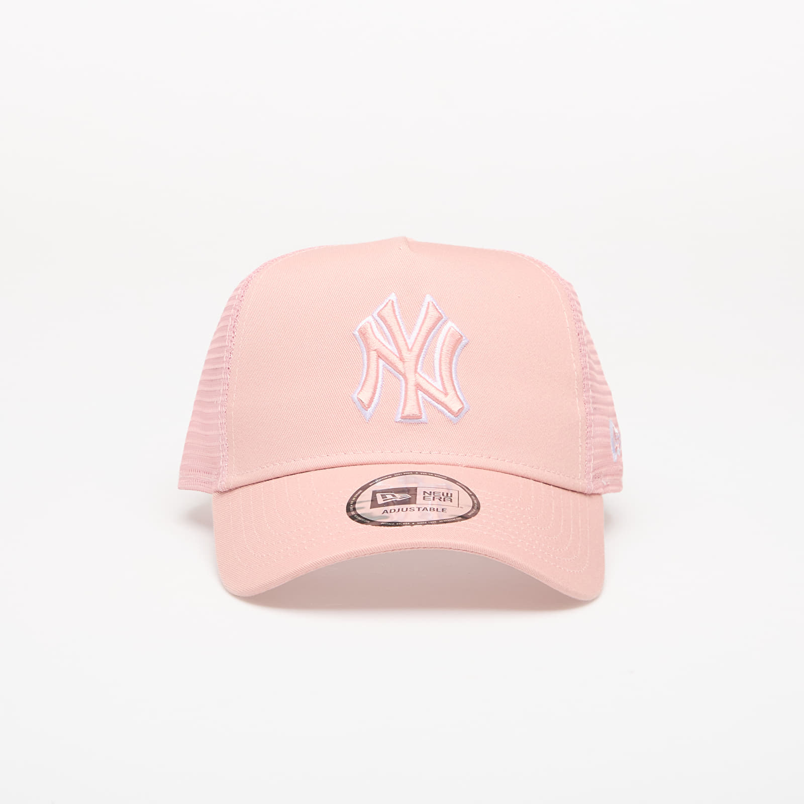 Kšiltovky New Era 9FORTY AF Trucker Outline New York Yankees Pink Rouge/ Optic White