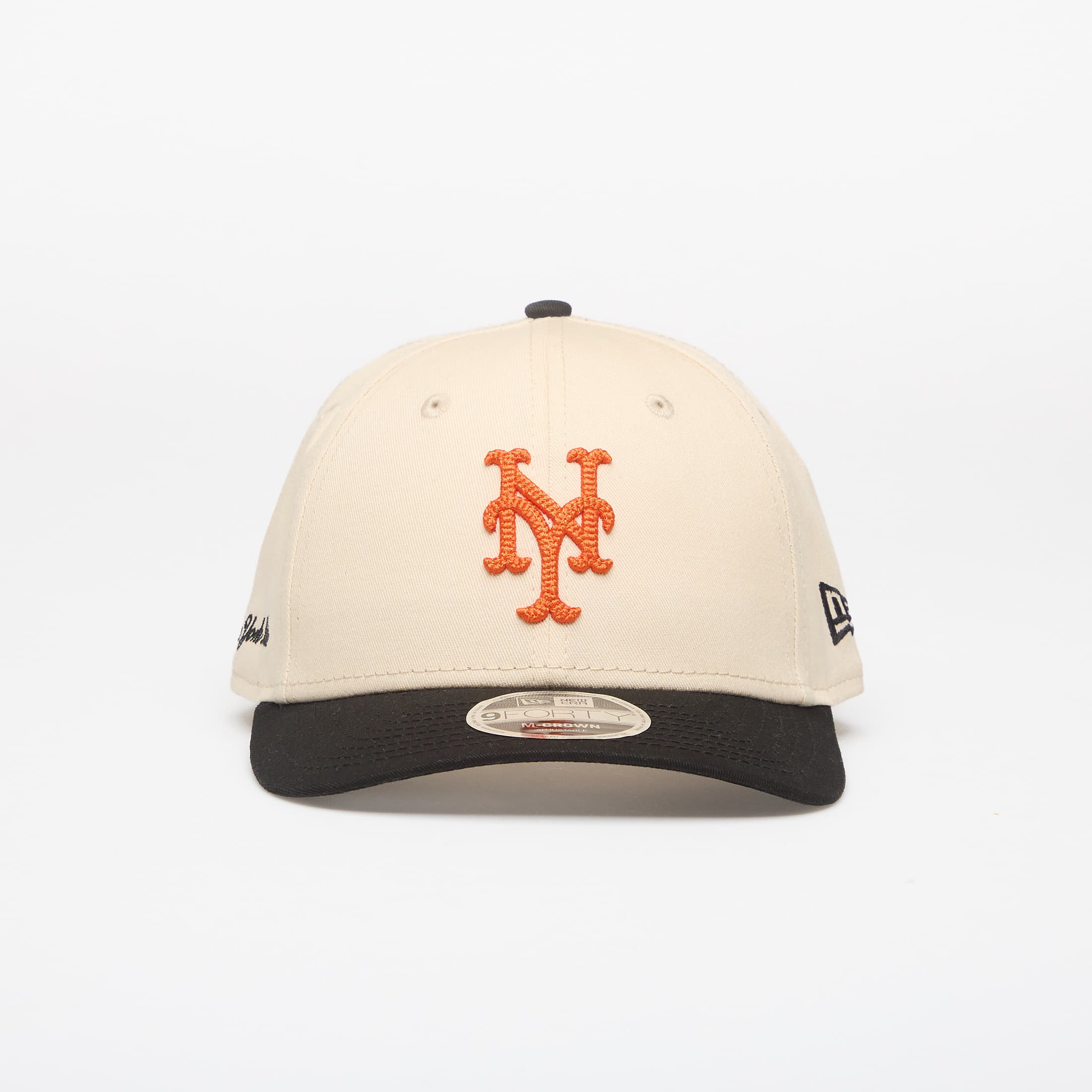 Levně Kšiltovka New Era 9FORTY MC MLB Side Script New York Mets Light Cream/ Black Universal