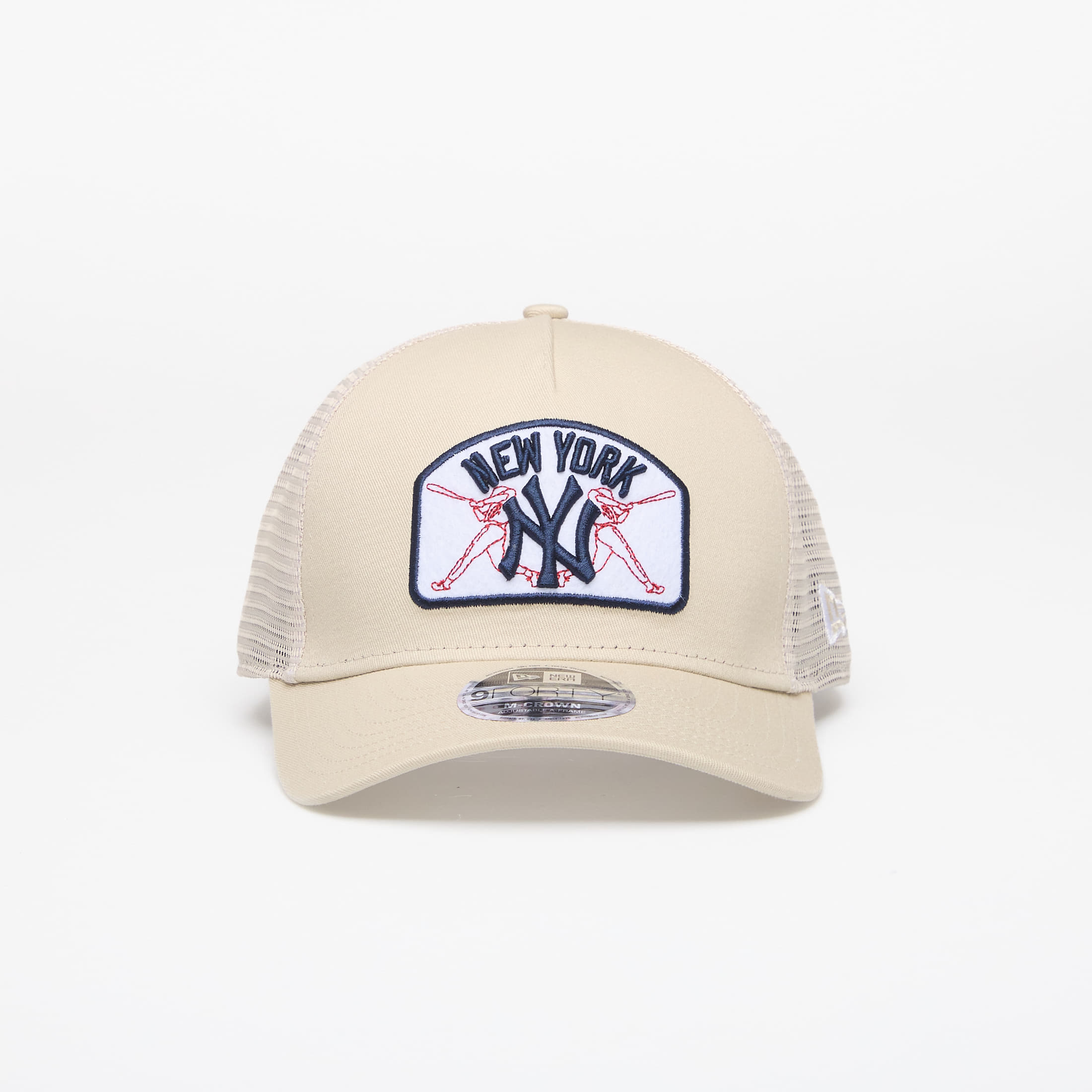 Levně Kšiltovka New Era 9FORTY MC AF Trucker New York Yankees Stone Universal