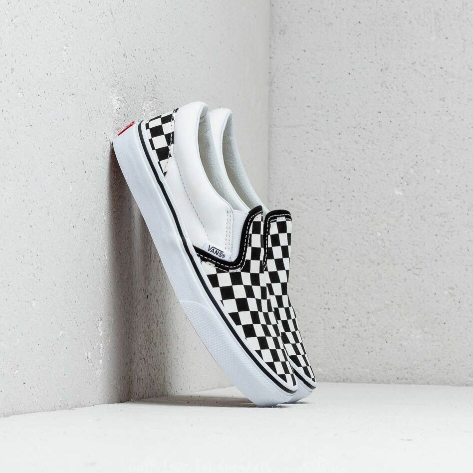 Sneakers Vans Classic Slip-On (Checkerboard) Black/ True White