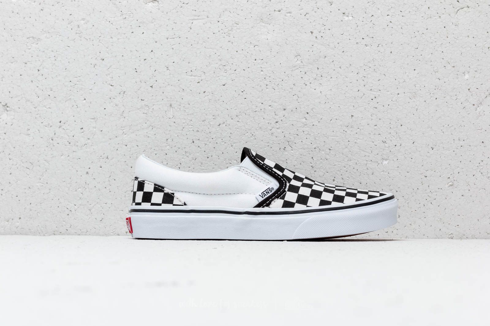 Vaikų sportbačiai ir batai Vans Classic Slip-On (Checkerboard) Black/ True White