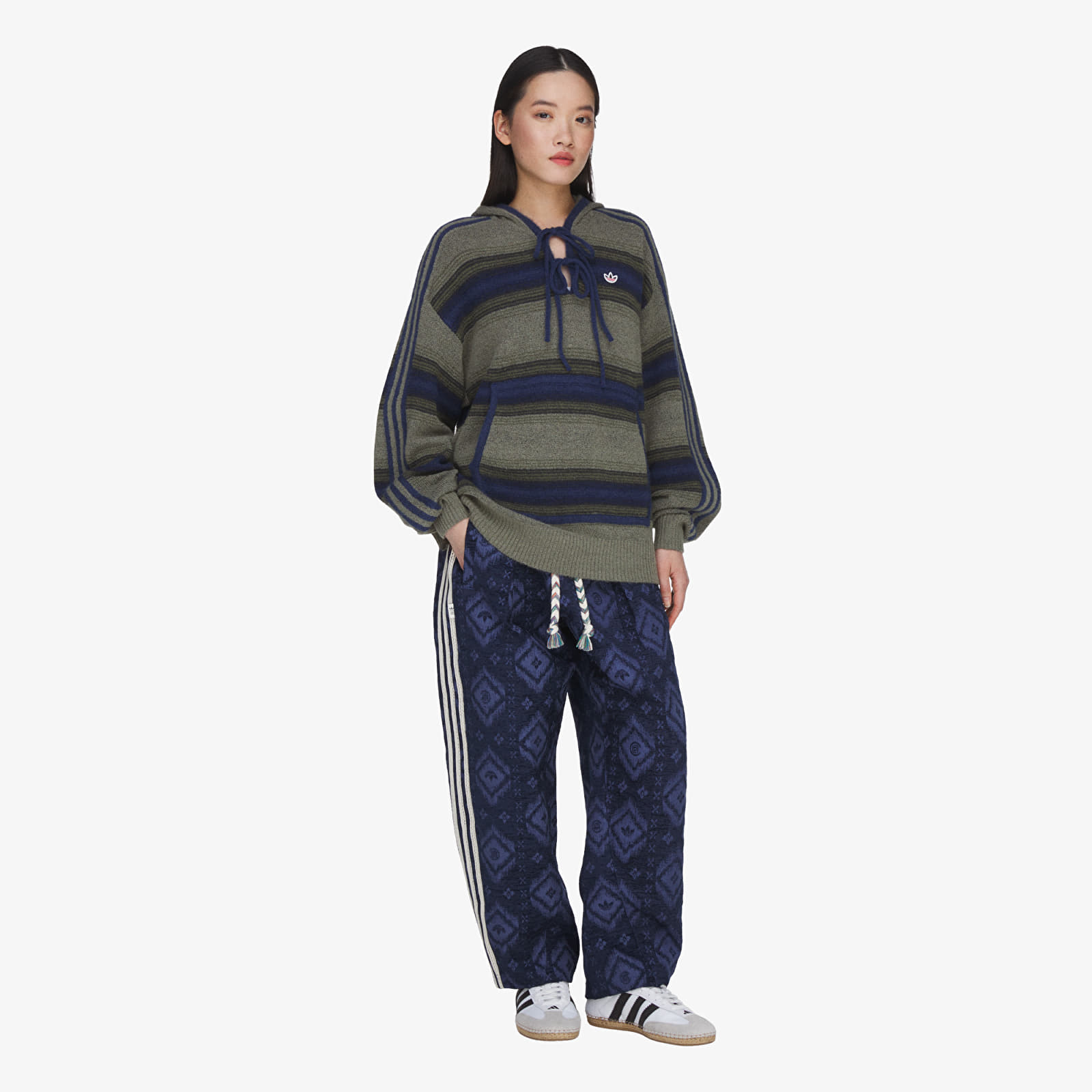 Jachete pentru bărbați adidas x Clot Baja Jacket By Edison Chen UNISEX Trace Khaki/ Tech Indigo