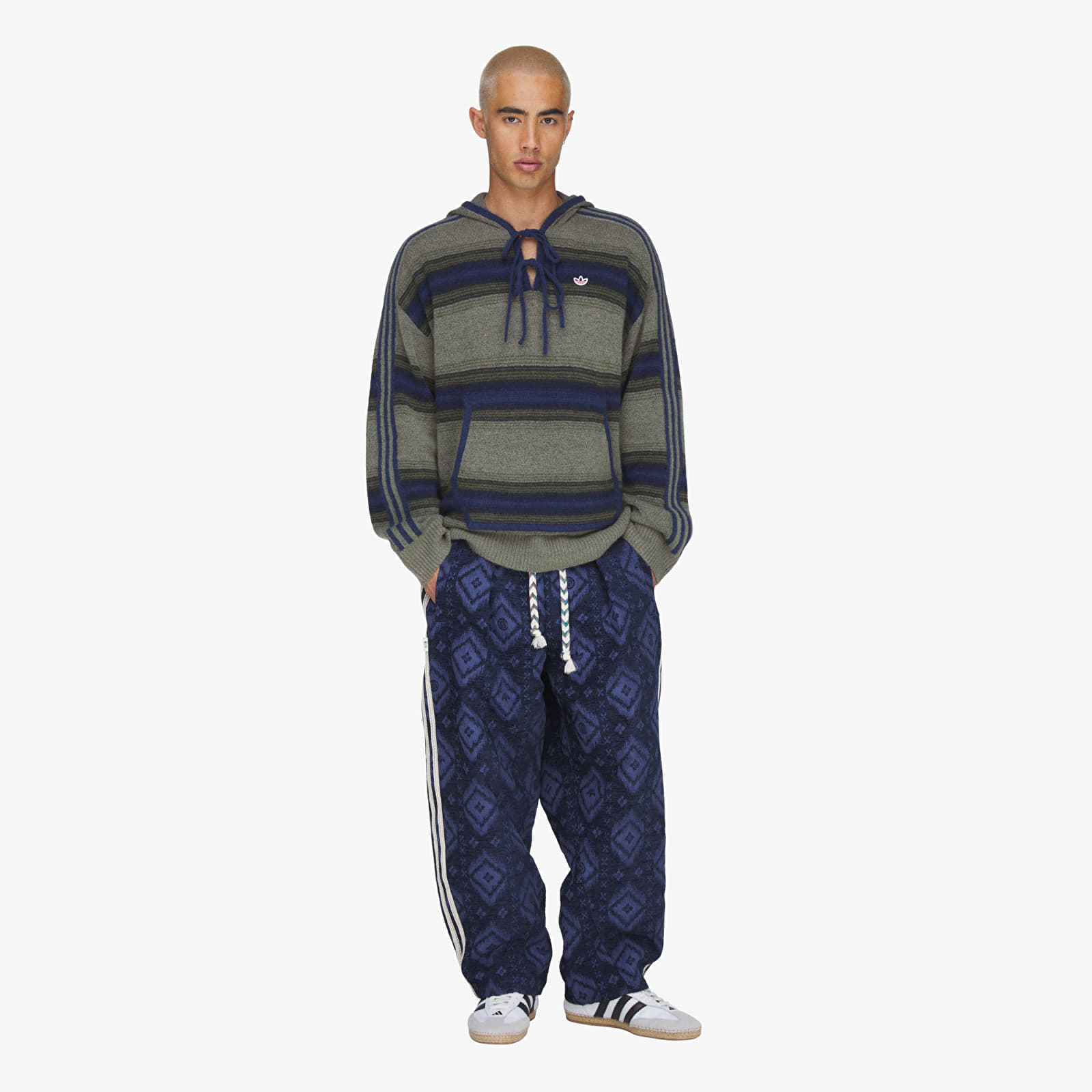 Jachete pentru bărbați adidas x Clot Baja Jacket By Edison Chen UNISEX Trace Khaki/ Tech Indigo