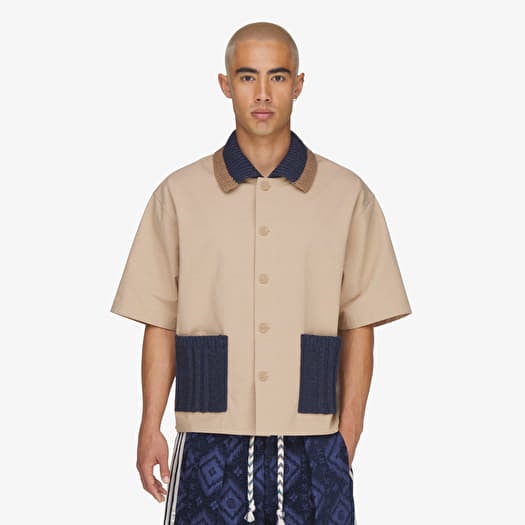 adidas x Clot Ss Guayabera By Edison Chen Shirt UNISEX Warm Sandstone