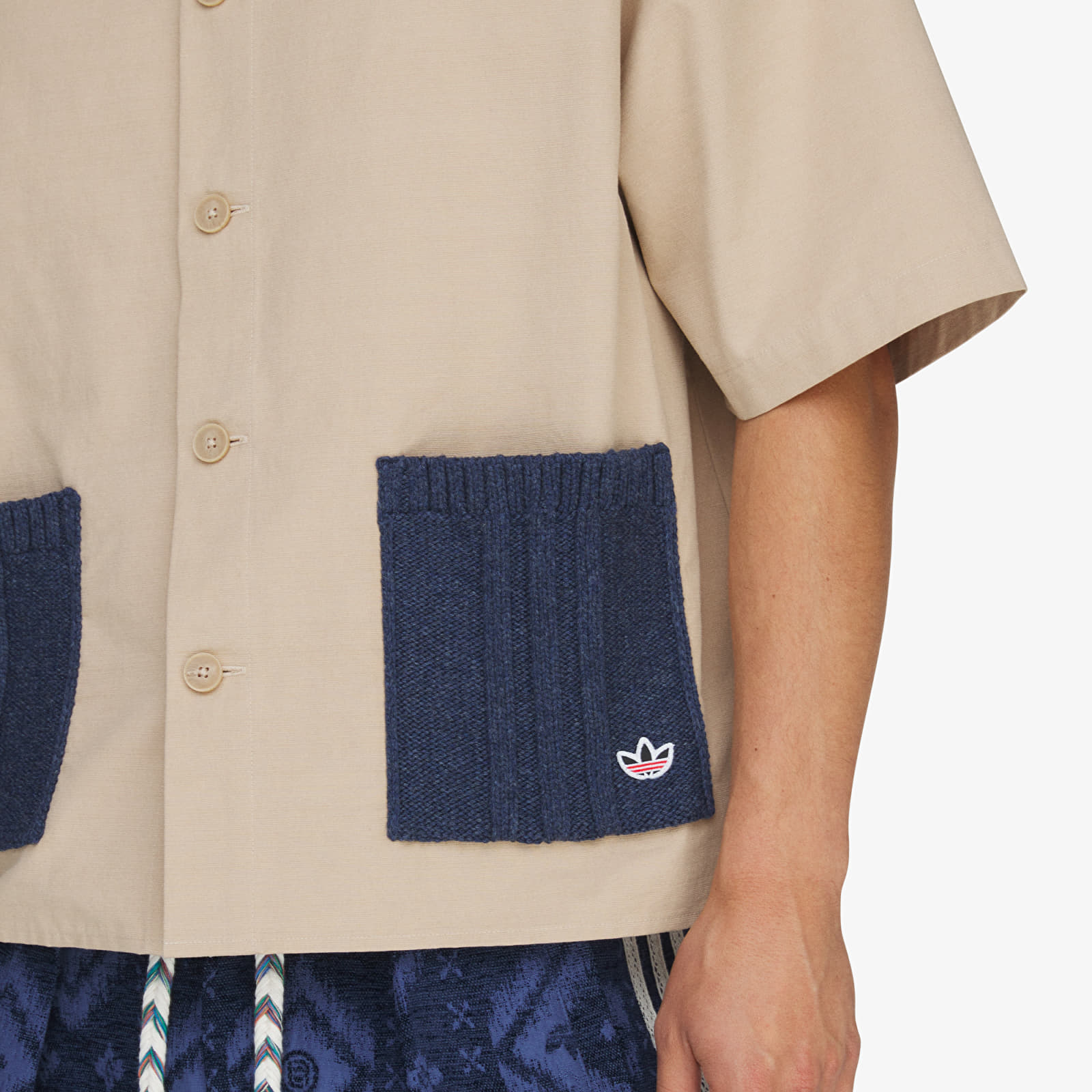 Srajce  adidas x Clot Ss Guayabera By Edison Chen Shirt UNISEX Warm Sandstone