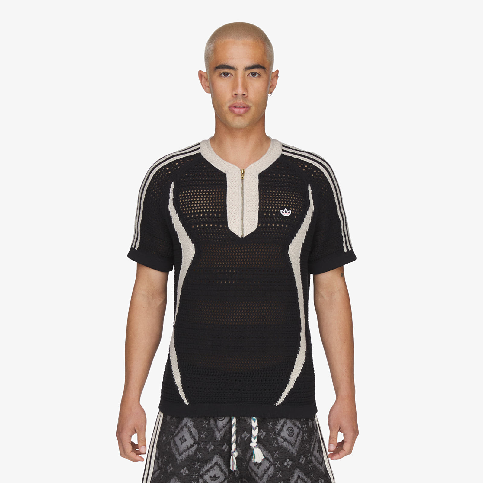 Jerseys adidas x Clot Knit Jersey By Edison Chen UNISEX Black/ Wonder White