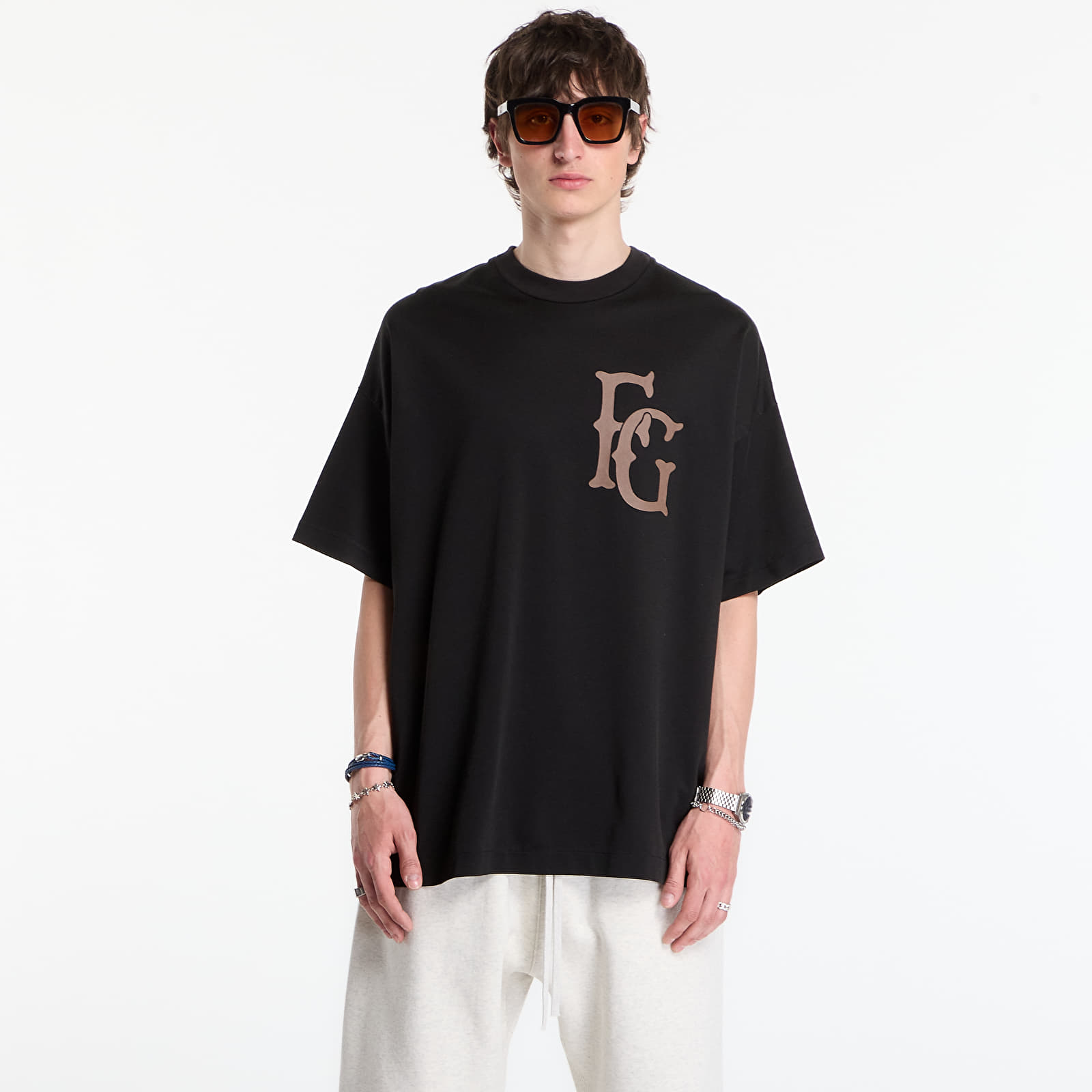 Männer T-Shirts Fear Of God Essentials Cotton Rayon "43" Ss Tee Black
