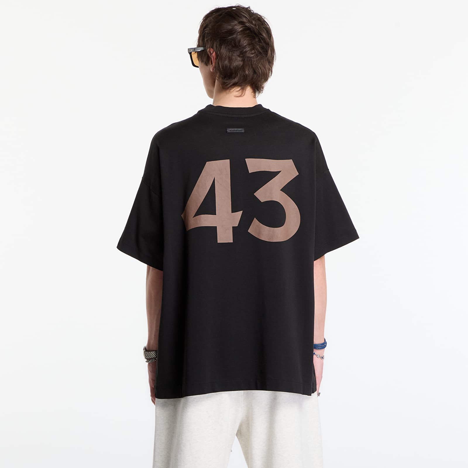 Männer T-Shirts Fear Of God Essentials Cotton Rayon "43" Ss Tee Black