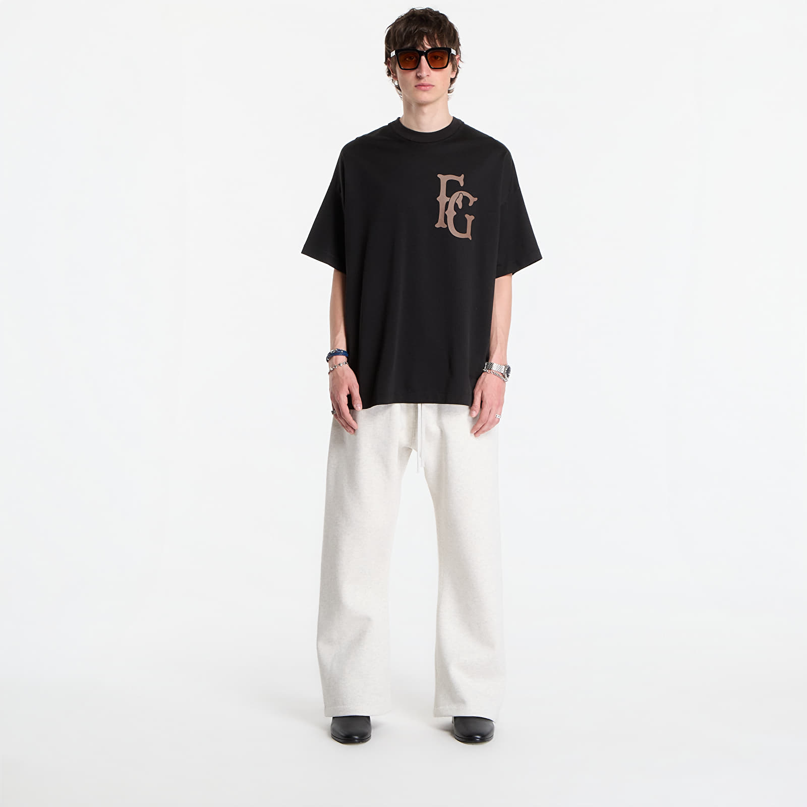Männer T-Shirts Fear Of God Essentials Cotton Rayon "43" Ss Tee Black