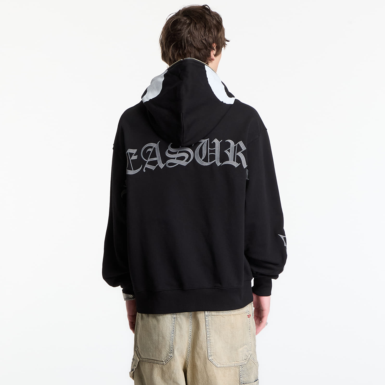 Hoodies en truien PLEASURES Balaclava Zip Hoodie Black