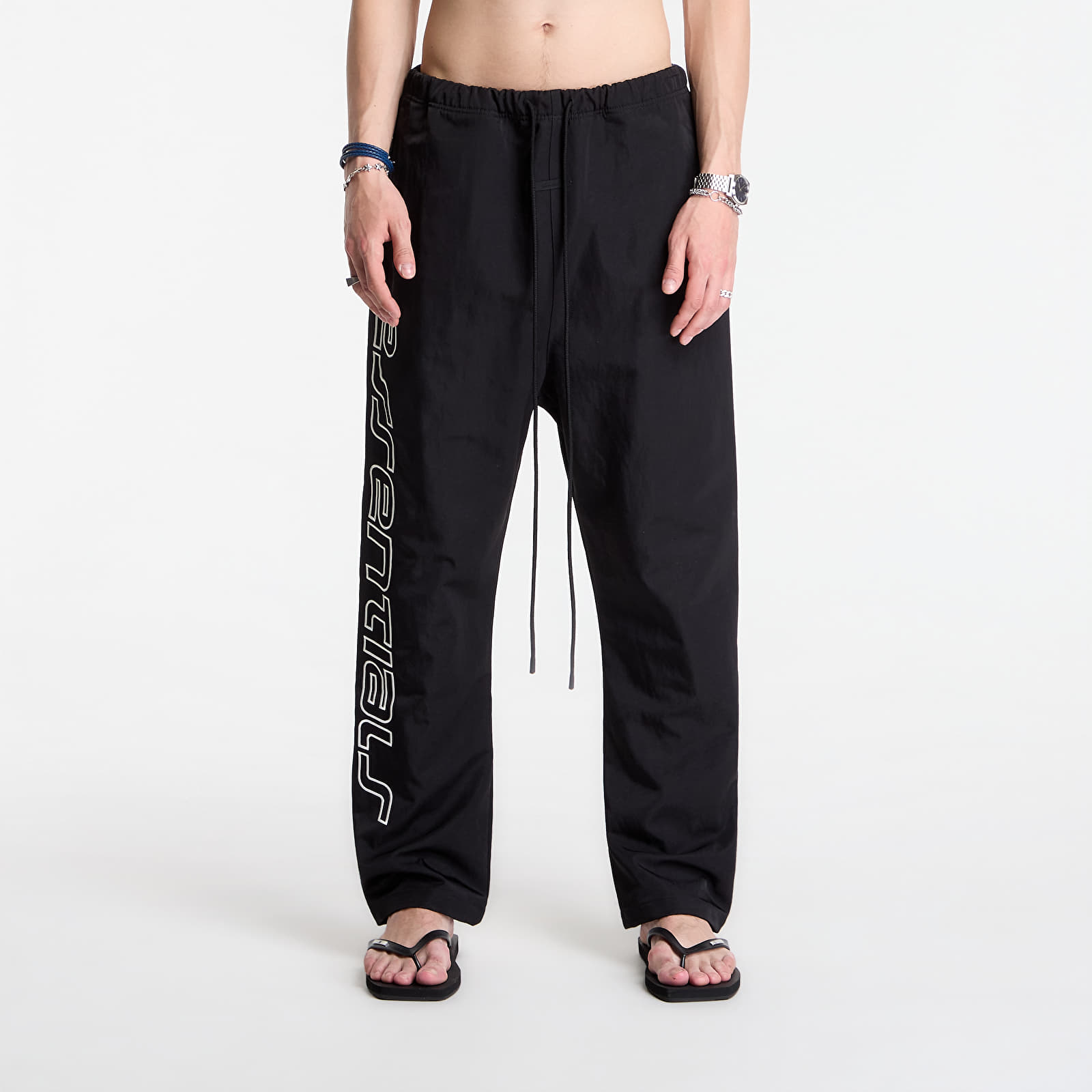 Bukser Fear of God Essentials Active Trace Relaxed Drawstring Pants Vintage Black
