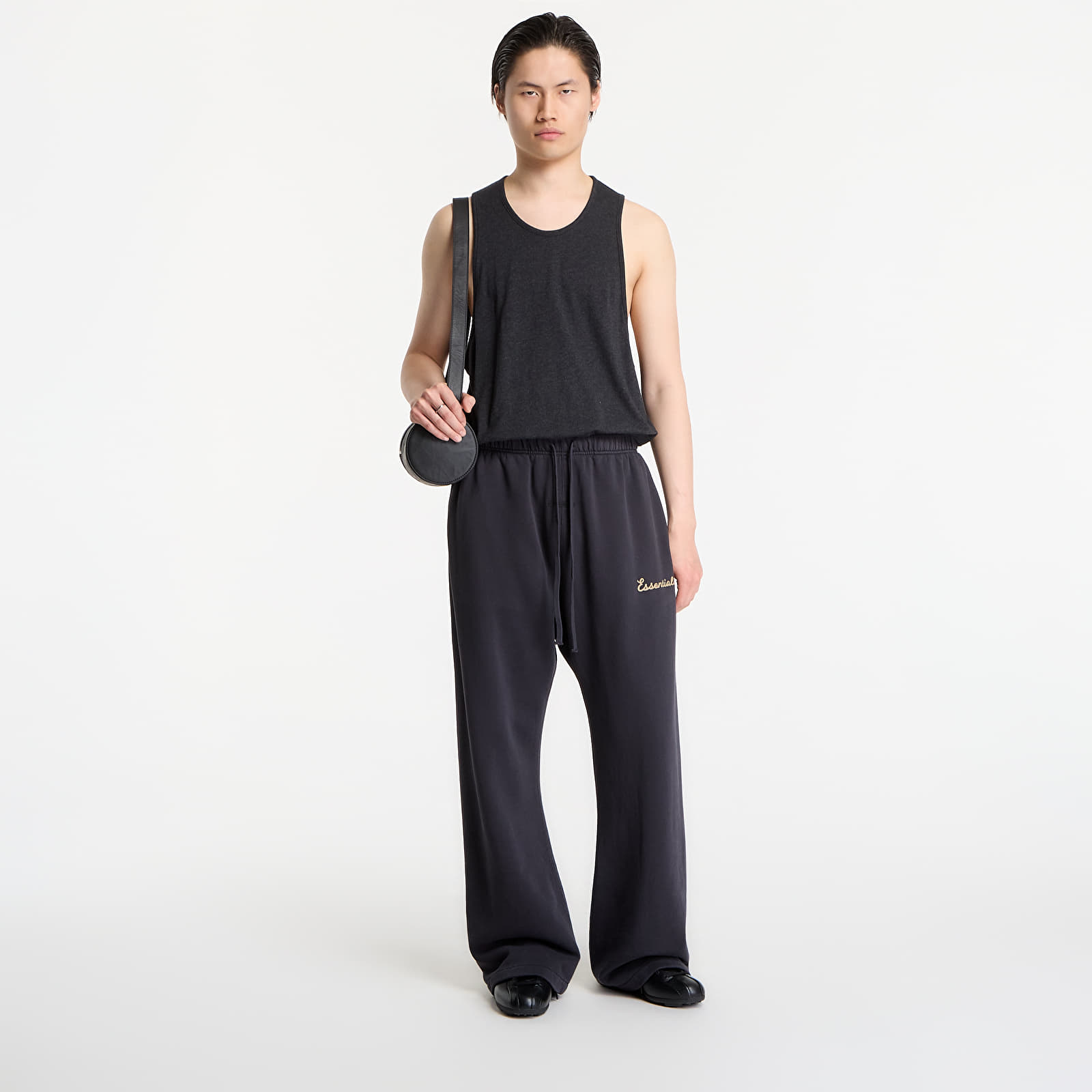 Jogger Pants Fear of God Essentials Training Classic Fit Flare Sweatpant Faded Black