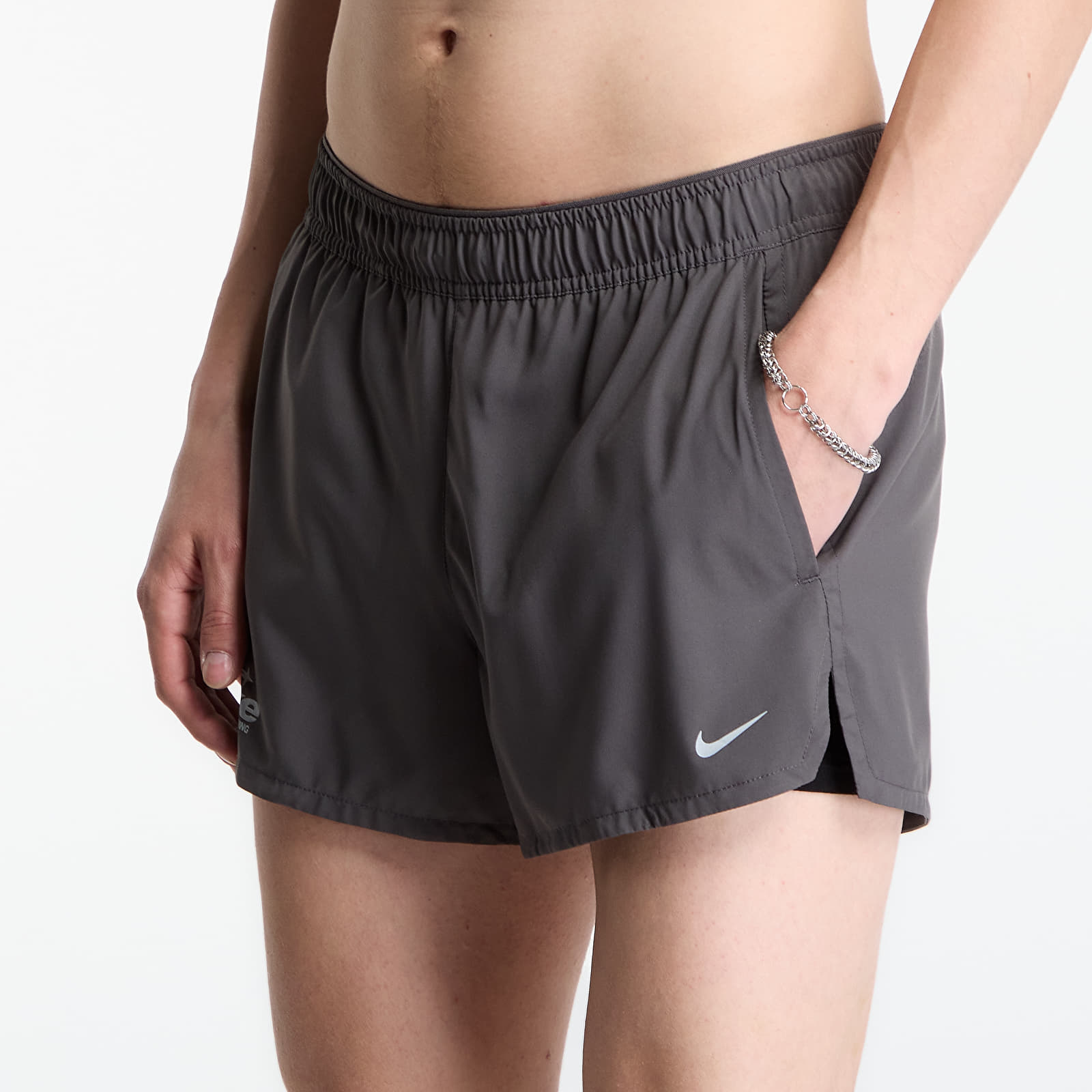 Shorts Nike Inline Disrupt Men's Dri-FIT 3" Brief-Lined Running Shorts Medium Ash/ Medium Ash/ Reflective Silv