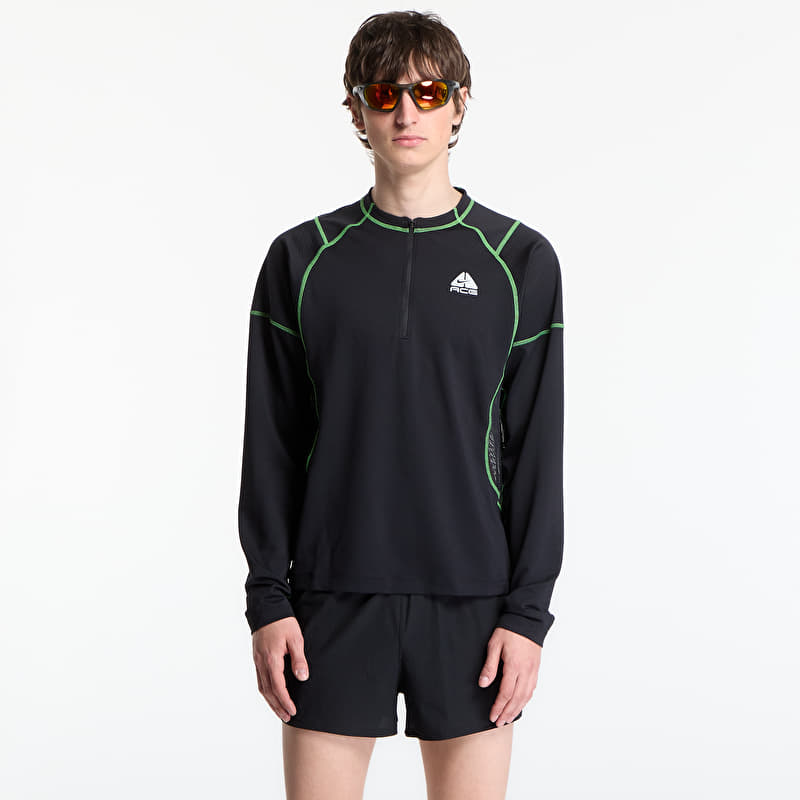 Футболка Nike ACG "Vault" Dri-FIT Long-Sleeve Top Black/ Mean Green/ Summit White
