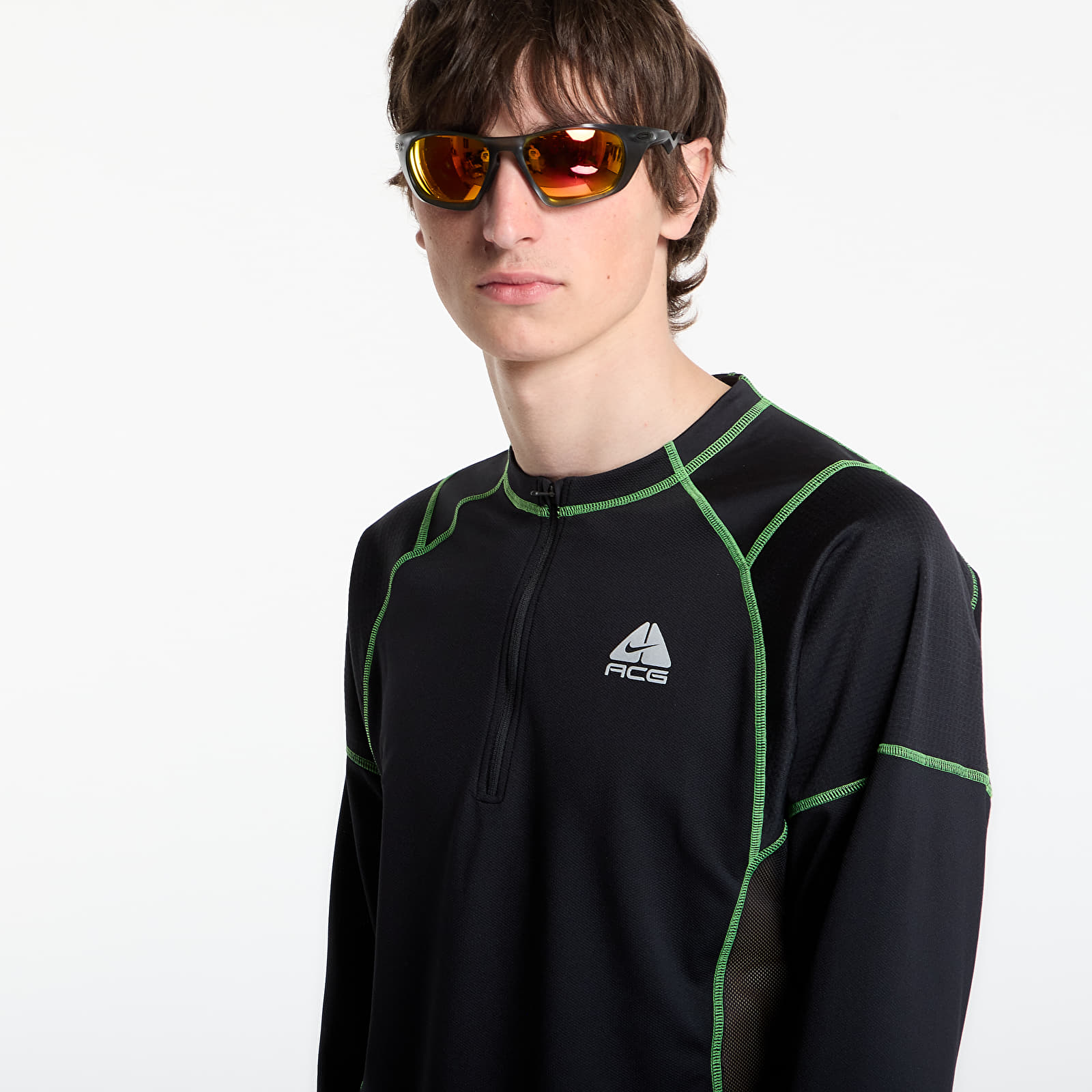 T-shirts Nike ACG "Vault" Dri-FIT Long-Sleeve Top Black/ Mean Green/ Summit White