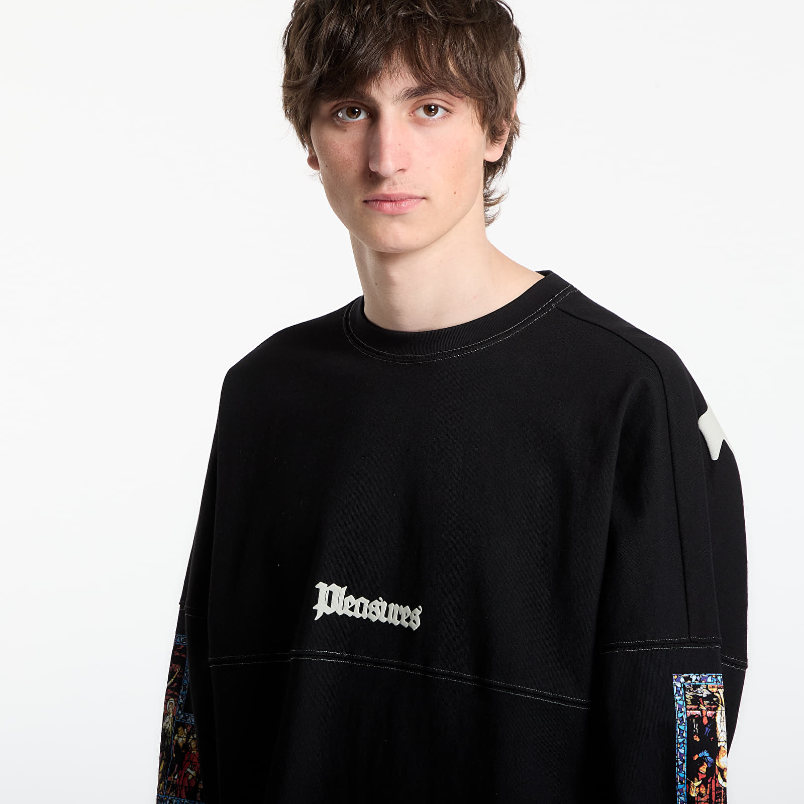 T-shirts PLEASURES Blasphemy Long Sleeve Black