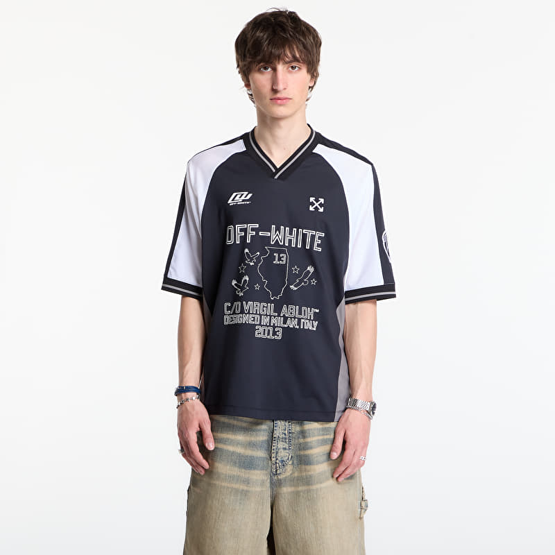 Off-White Soccer V-Neck S/S T-Shirt 1 Black
