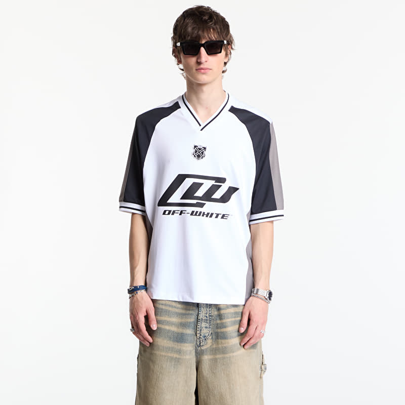 Jersey Off-White Soccer V-Neck S/S T-Shirt 3 White
