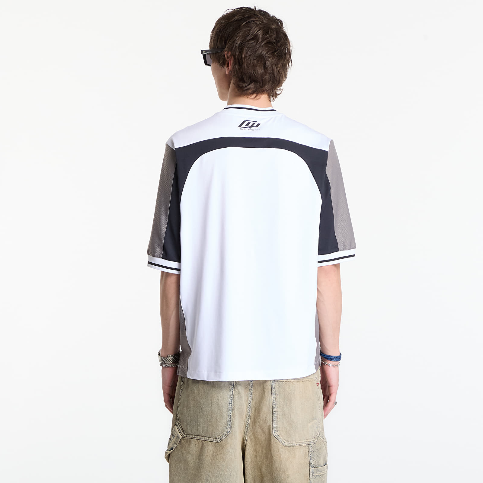 Trøyer Off-White Soccer V-Neck S/S T-Shirt 3 White