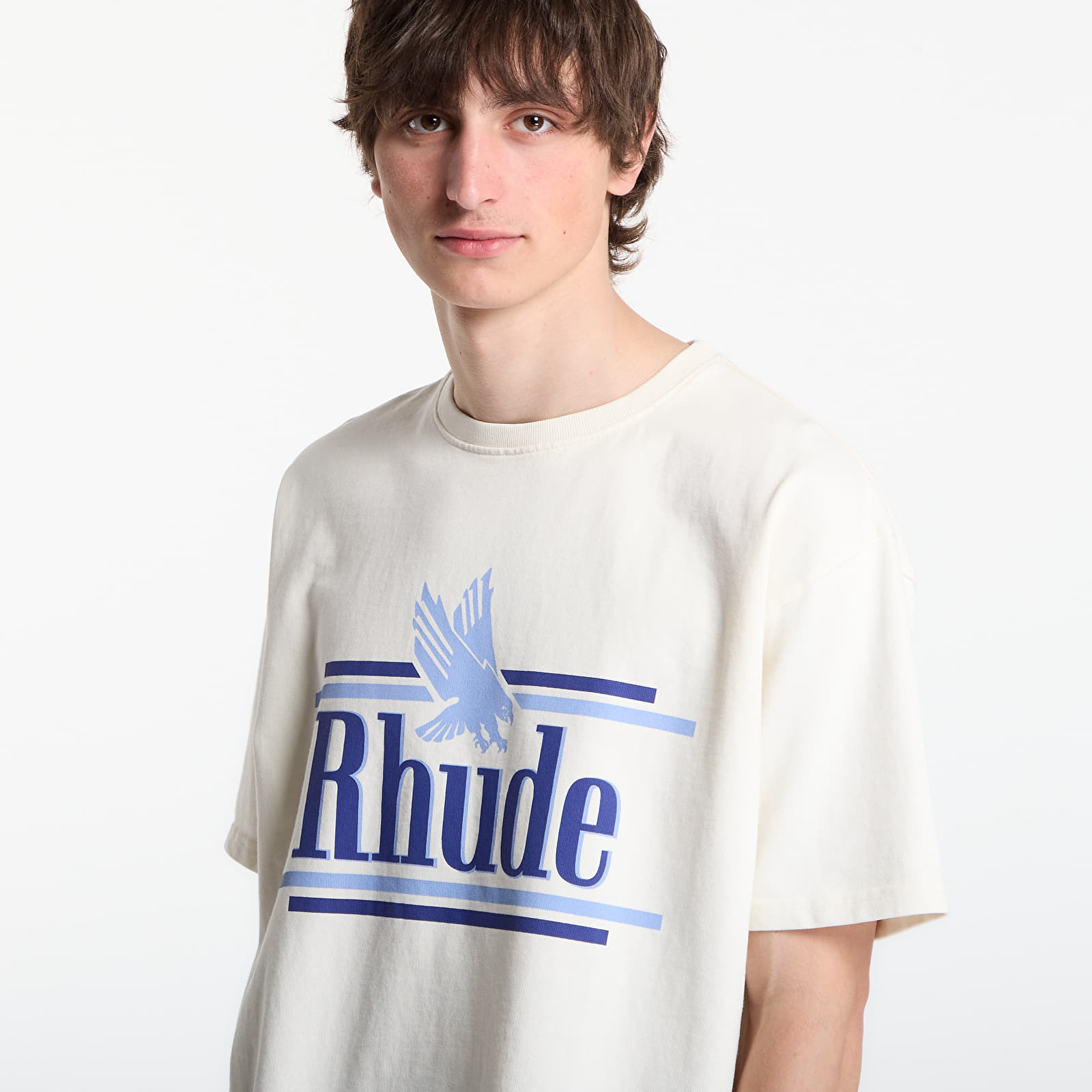 Trička Rhude Rossa Tee Vintage White/ Blue