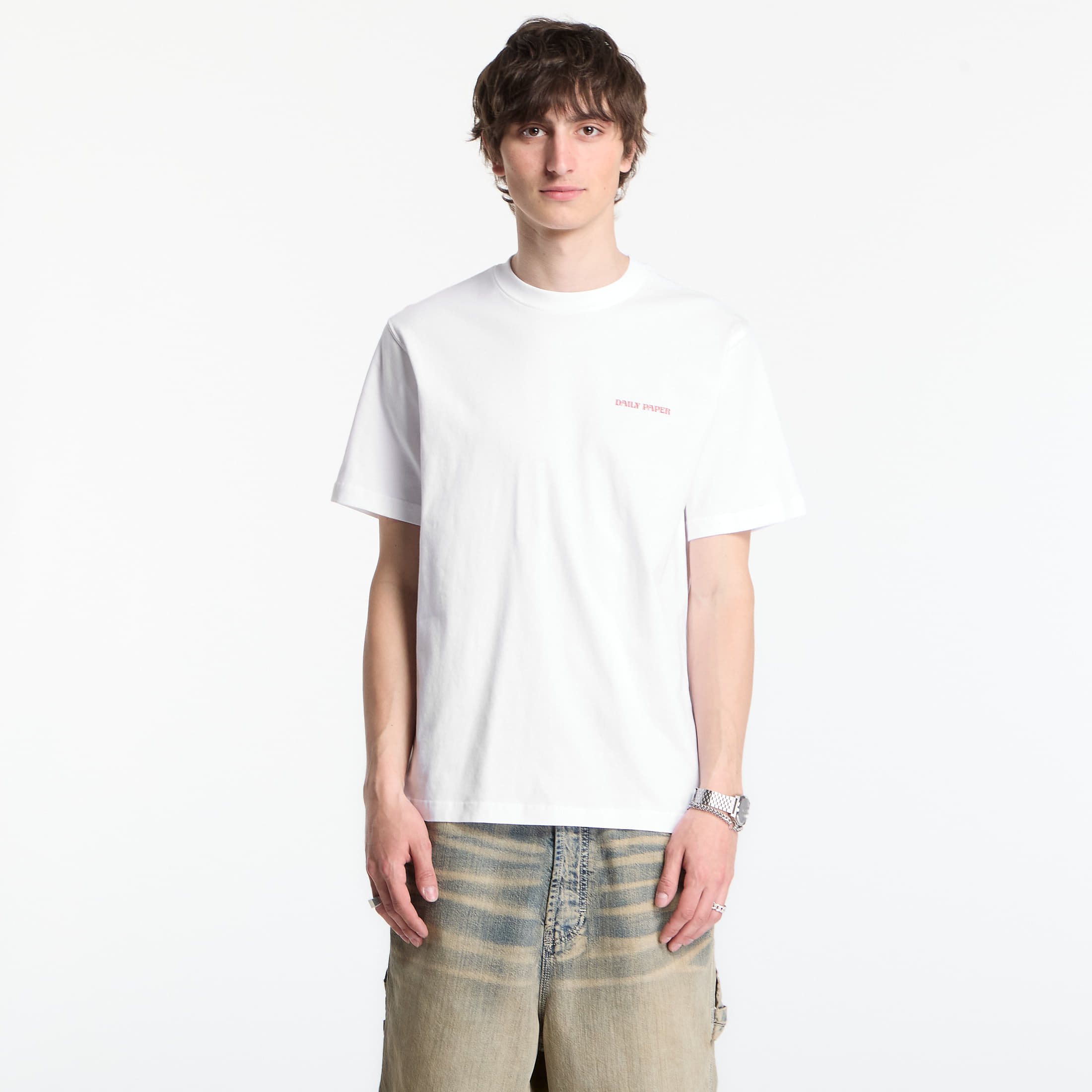 Levně Tričko Daily Paper Safari Rally Ss T-Shirt White L